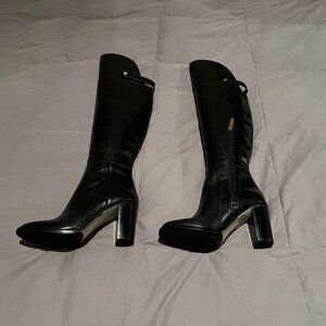 Louise et Cie Black Leather Over-The-Knee Boots - Size 7M